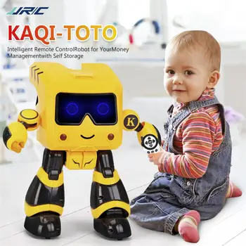 

2019 New Yellow Intelligent Programmable Touch Control Coin Saving Sing Dance Smart RC Robot Toy Model For Children