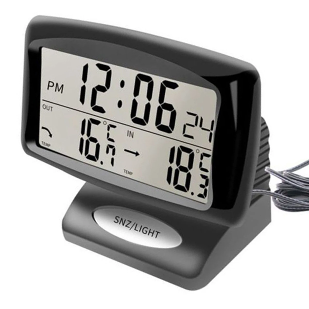 スヌーズ機能とバックライトを備えた車の温度計 デジタル目覚まし時計 車の電子機器 屋内および屋外の温度計 Lcdディスプレイ Aliexpress スヌーズ機能とバックライトを備えた車の温度計 デジタル目覚まし時計 車の電子機器 屋内および屋外の温度計 Lcdディスプレイ Aliexpress