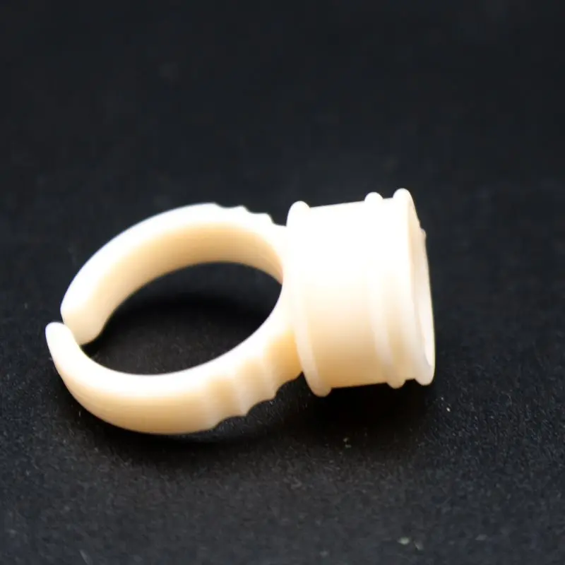 M(14mm) 100 шт Силиконовые брови тату кольцо чашка пигмент для микроблейдинга клей держатель разделитель татуировки чернила колпачок для пигмента постоянный макияж - Цвет: M(14mm)