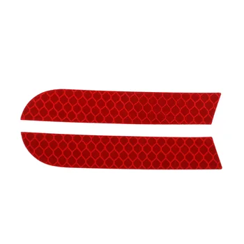

2020 New 2Pcs 19*110mm Reflective Warning Strip Tape Car Bumper Reflective Strips Secure Reflector Stickers Decals Car Styling