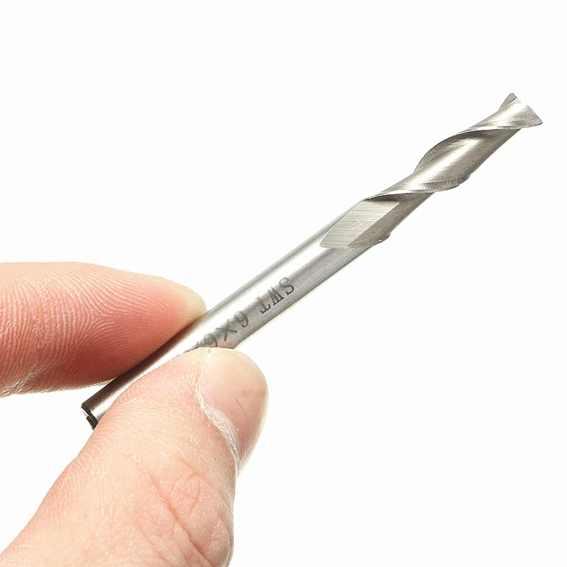 New 5pcs 6mm 4 Flute HSS /& Aluminium Rough End Mill Cutter CNC Bit