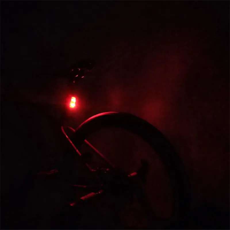 New Bike Tool Bicycle Lights Induction Tail Light Bike Bicycle Warning Lamp Magnetic Power Generate Taillight Accessories