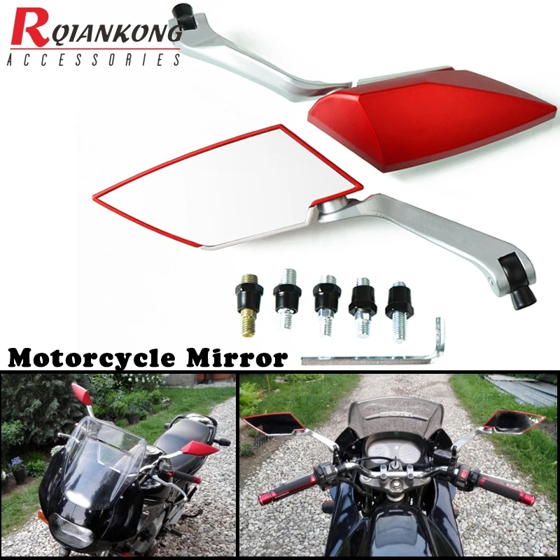 

For Yamaha XT250 XT225 XT600 XTZ125XE XT660R Unviersal Parts ATV Cafe Racer Motorbike Rearview Mirror motocross mirrors 10mm 8mm