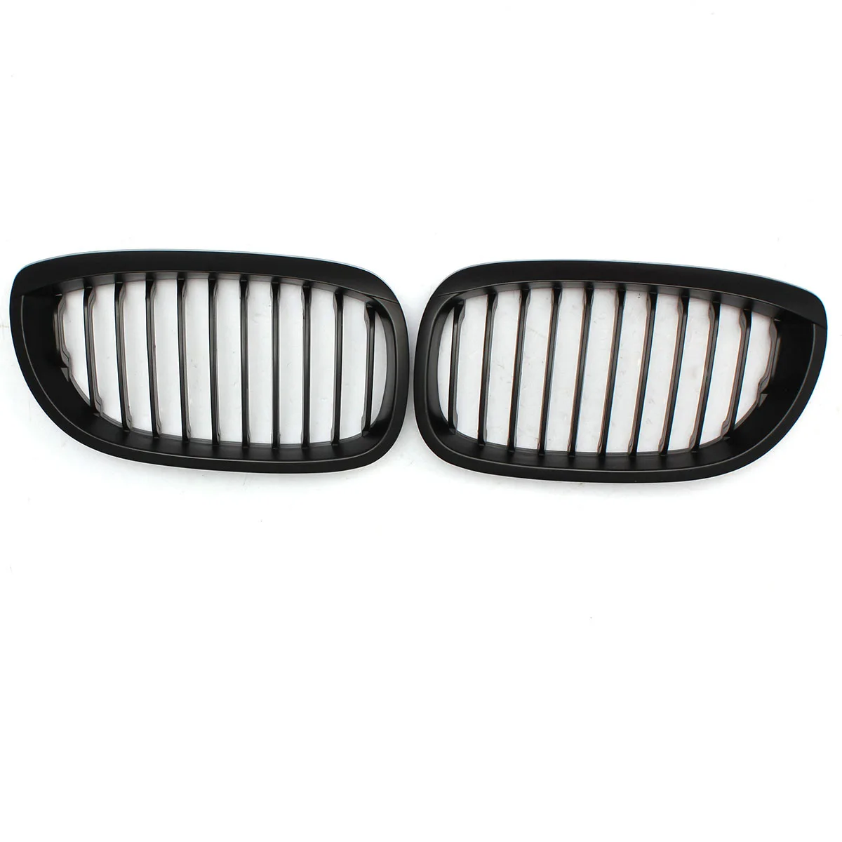 Автомобильные гоночные грили 2шт матовый черный Передний почечный гриль для BMW E46