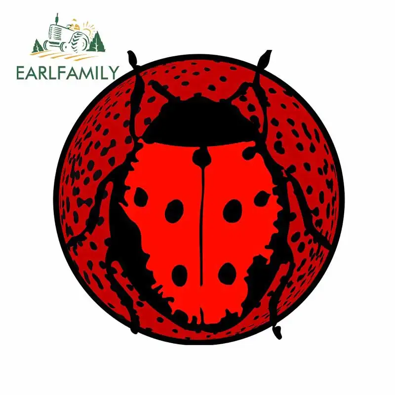 EARLFAMILY 13 см x 12 6 для Красный Божья коровка пижамы персональная Автомобильная