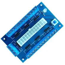 Brand-New Design PC 24/Adaptador Do Módulo de fonte de Alimentação de Bordo de Fuga ATX-DC 20Pin переходник DIY Acessórios Módulo PC Durável 2020
