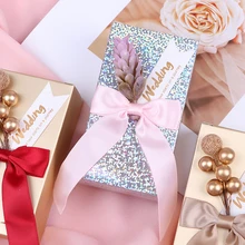 Свадебные подарки на заказ, Подарочная коробка для гостей, 1 шт., коробки для конфет, уникальный персонализированный контейнер для шоколада