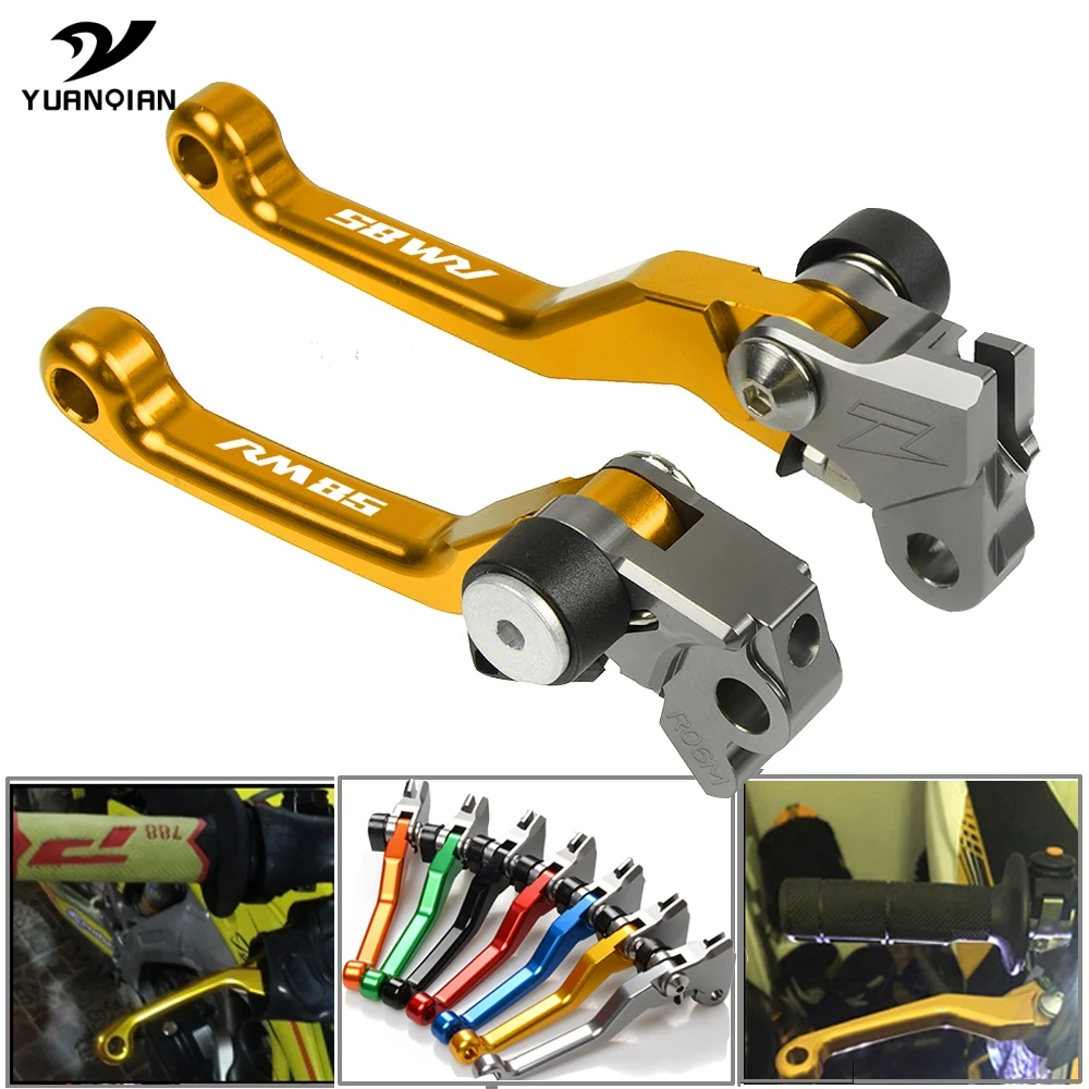 Мотоциклетные алюминиевые поворотные складные сцепные рычаги для SUZUKI RM85 RM 85 2005