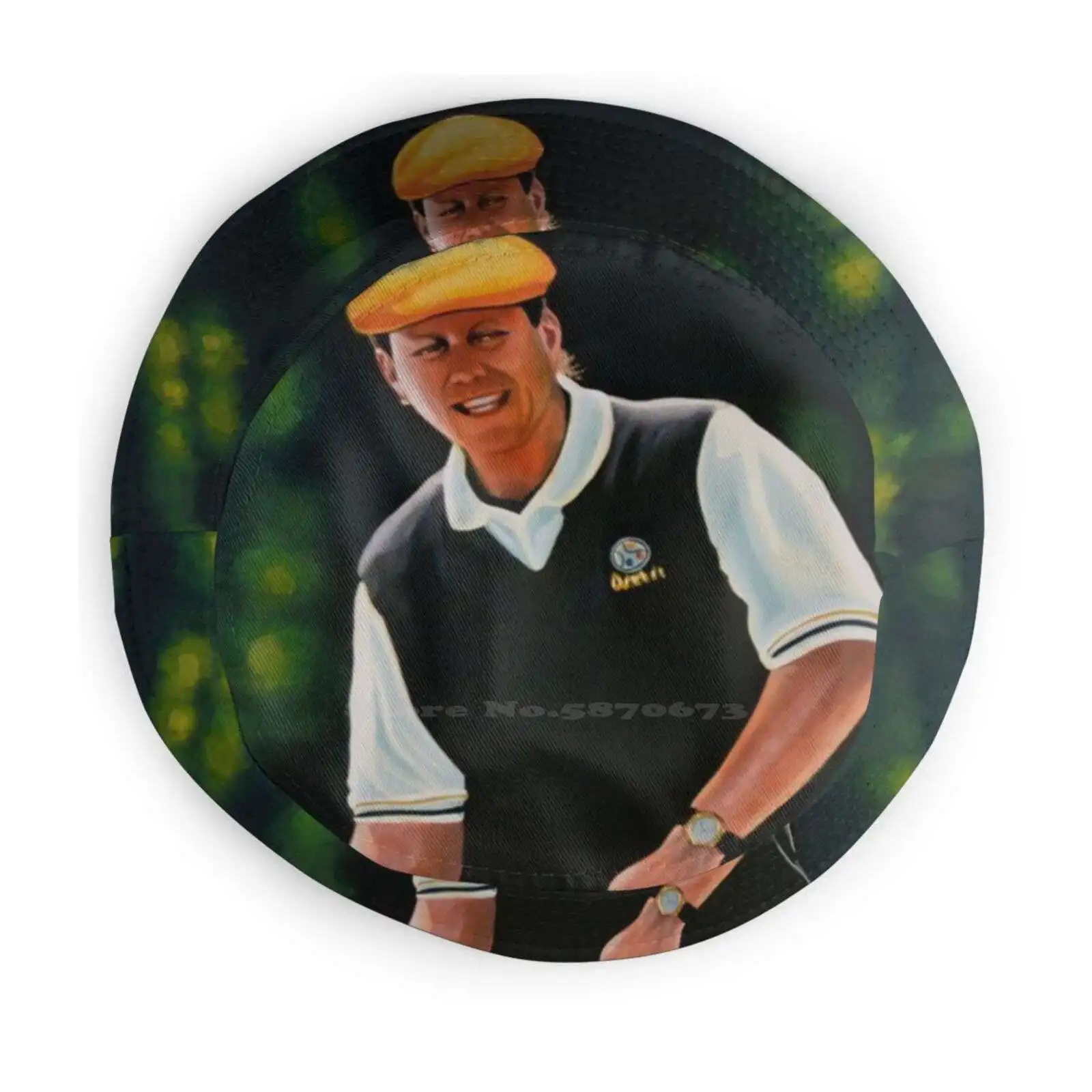 Payne Stewart Painting Bucket Hat Beach 