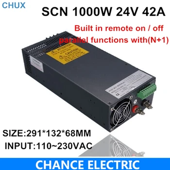 

24V 1000W Switch Power Supply Driver SCN 110~230V For LED Strip light SMP 12V 15V 48V