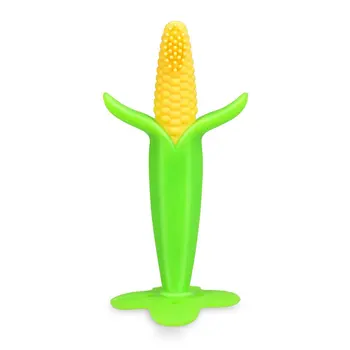 

1pcs Baby Teethers Banana Corn Penguin Shape Baby Teething Pacifier Soft Safety Silicone Chew Infant Oral Tooth Brush Soother