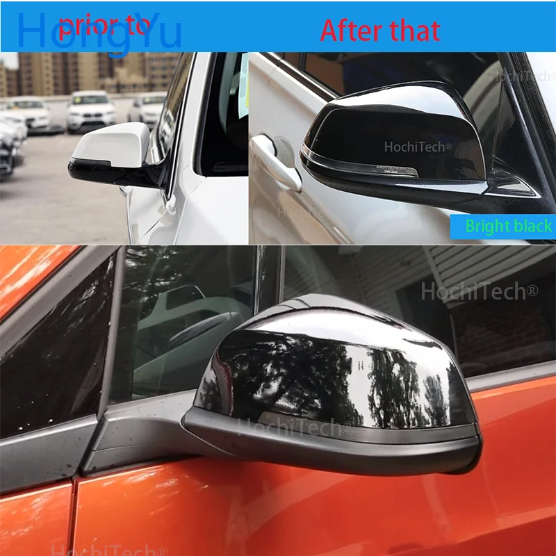 

Replace the original car rear view mirror cover bright high quality black mirror cover For BMW 4 Series F32 F33 F36 2014-up
