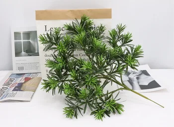 

Model Yingkesong Podocarpus Macrophyllus Branch Pine Needle Branch Plant Trees Fake Pine Flower Arrangement Imitation Flowers Pl
