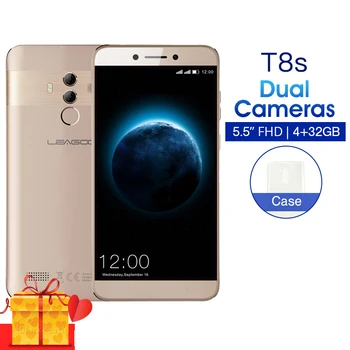 

Leagoo T8S SmartPhone 4GB RAM 32GB ROM 5.5" FHD MTK6750T Octa Core Android 8.1 3080MAH 13.0MP Fingerprint 4G LTE Mobile Phone