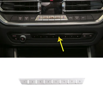 

Car CD Digital Control Button Cover Trim Sticker For BMW 3 4 Series G20 G22 G23 G28 2020-2021 Aluminum alloy Accessories 1 Pcs