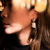 Peri'sBox Wave Shape Irregular Baroque Pearl Earrings Natural Freshwater Pearl Earrings Drops Vintage French Earrings for Women ► Photo 3/6
