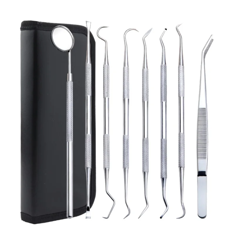 

8 Pcs Dental Hygiene Tartar Remover Plaque Calculus Removal Tools Kit