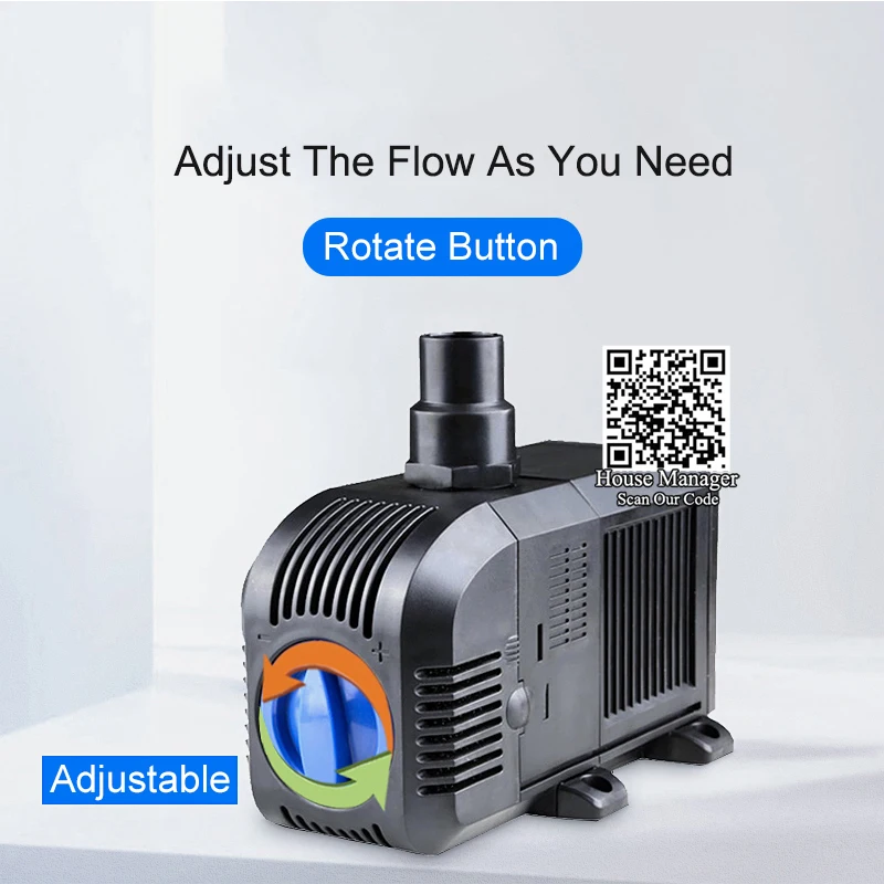 Adjustable Water Pump 7W 20W 25W 55W 100W fish tank aquarium pump water pump for aquarium fish pond pump fountain rockery water pump aquarium water pump fish tank pump