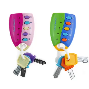 

Baby Music Toys 2 Colors Musical Simulation Car Key Vocal Smart Remote Car Voices Pretend Play Educational Toys For Children