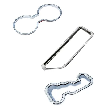 

for Jeep Compass Patriot 2011-16 Water Cup Holder Storage Box Gear Shift Panel Frame Cover Trim Sticker Fit Accessories