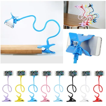 

Universal Lazy Holder Long Arm Flexible Mobile Phone Stand Storage Holder Bed Desk Table Clip Storage Bracket For Phone 4 Color