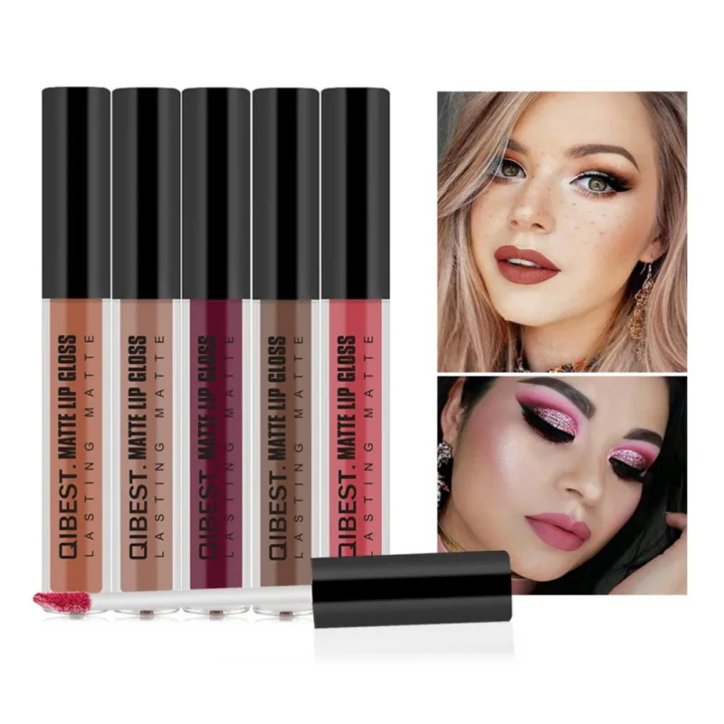 Matte Lipstick 18-color Liquid Non-stick Cup Long Lasting Moisturizing Easy To Wear Lip Gloss Lips Makeup Product Maquiagem 2020 |