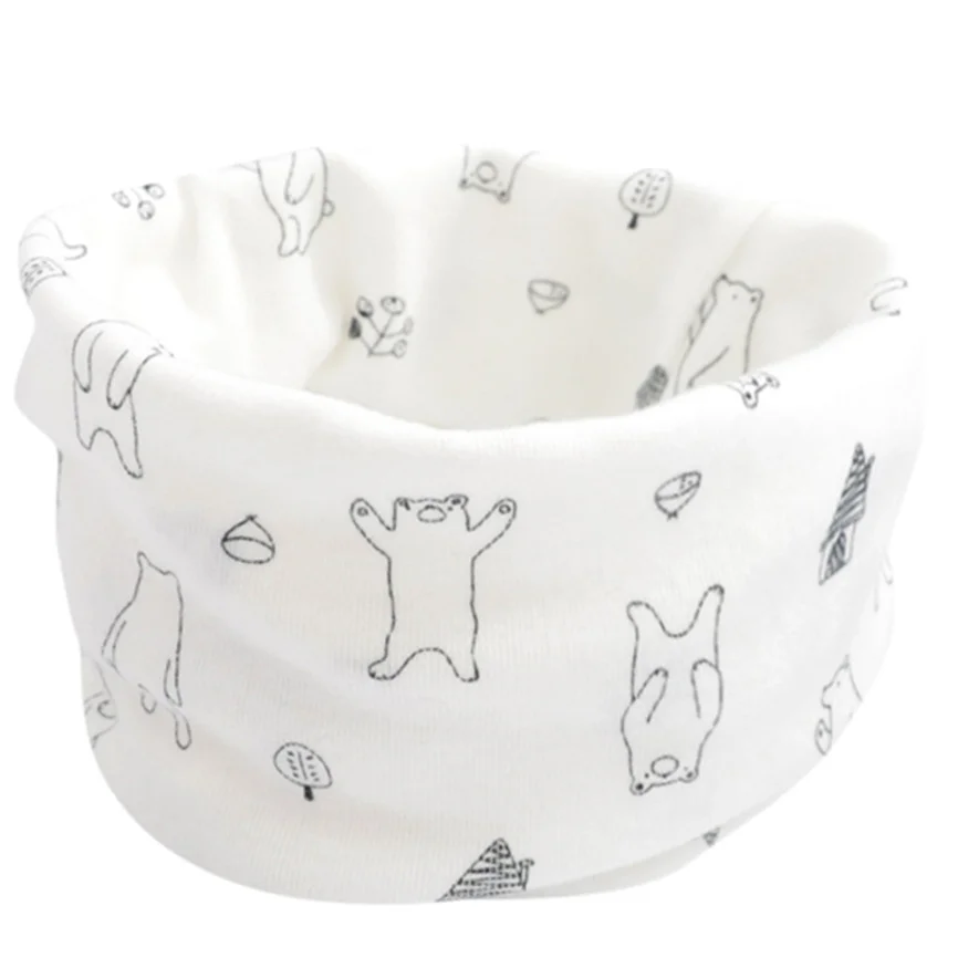 Мягкий детский шарф зимний для малышей девочек и мальчиков милый мультяшный