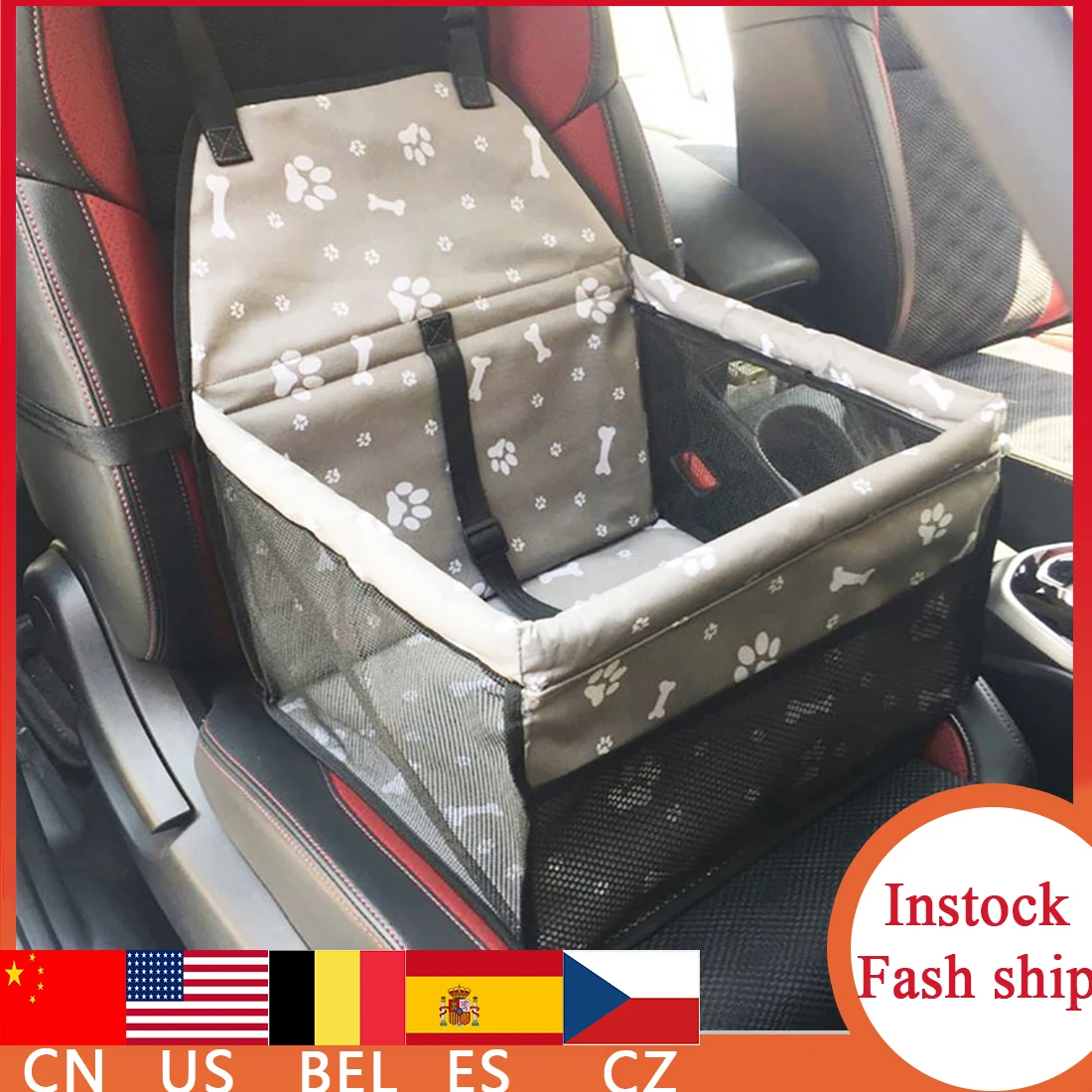 Pet Dog Car Carrier Seat Bag Waterproof Basket Safety Travelling Mesh Hanging Bags Outdoor Product | Дом и сад
