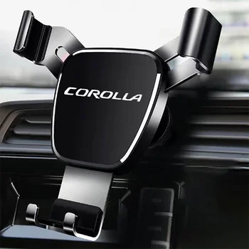 

For Toyota corolla 2009 2013 14 car logo Style Metal Phone Holder Car Air Outlet-Holder Mobile Phone Navigation Gravity Holder