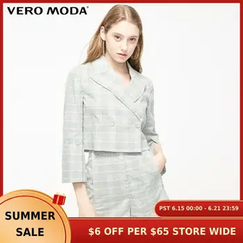 

Vero Moda Women's Houndstooth Two-button Short Blazer | 319208512