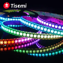WS2815 WS2812B WS2811 bande de LED WS2812 5050 perles de lampe néon Smart Pixel adressable programmation RGB bande de bande LED couleur pleine LED
