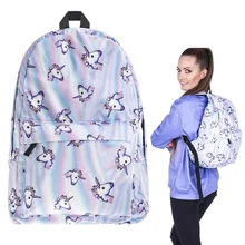 Мультфильм Рюкзаки с единорогом девочка детские школьные сумки леди ноутбук рюкзак Детский рюкзак сумка севернее лица рюкзак