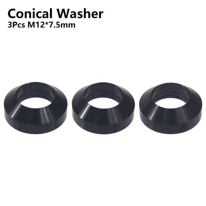 Bicycle Thru Axle Precision Washers - M12 Flat & Conical Collection