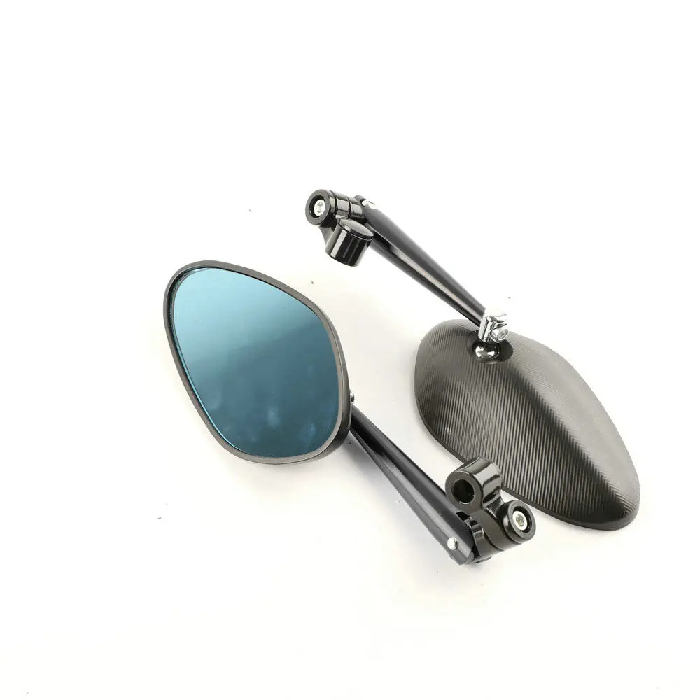 Black Мотоциклетное зеркало Moto Accessoire БАР КОНЕЦ ЗАДНЕГО вида боковые зеркала мотоцикл для SUZUKI GSXS1000/750 B-KING GSR750 600 - Color: Black