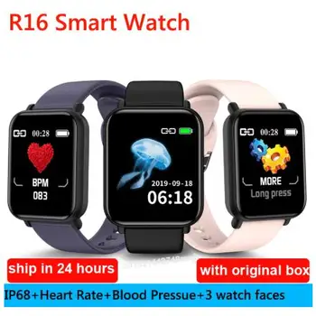 

R16 Smart Watch Men Women Heart Rate Blood Pressure Monitor Sports Fitness Tracker Bluetooth Smartwatch for Apple IOS Xiaomi