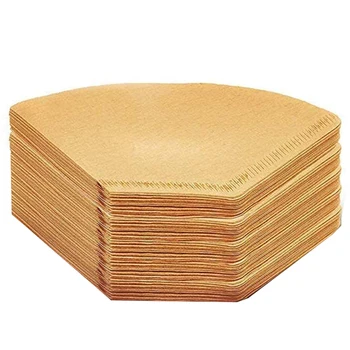 

220 Cone Paper Coffee Filters, Cone Flat Bottom Coffee Drippers Paper,Unbleached Cone Disposable Coffee, pour Over