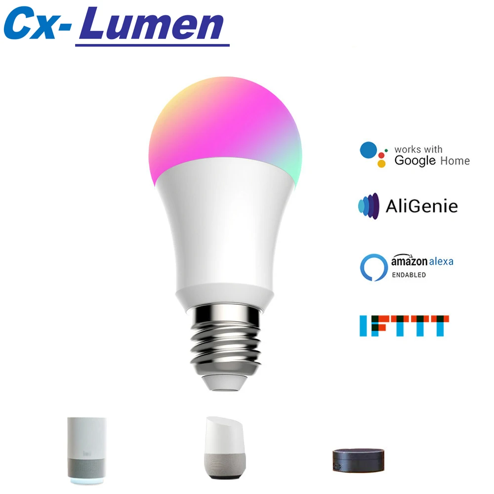 12 Вт WiFi умная лампа светильник RGB белая Волшебная Светодиодная с регулируемой