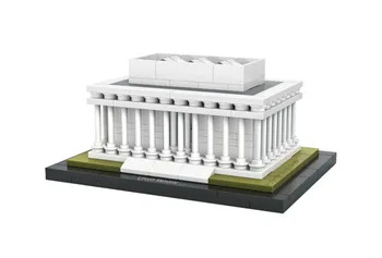 

Mini Brick World famous architecure building block Lincoln Memorial Washington D.C. assembly model Educational toy for children