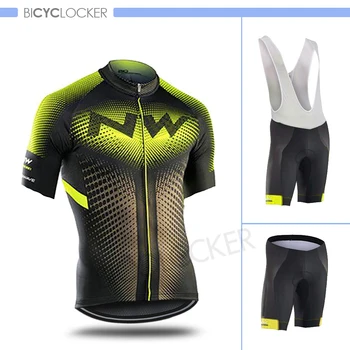 

Northwave Pro Team Cycling Clothing Men Clothes Jersey Short Sleeve Set MTB Tights Suit Summer Bicycle Uniform Outdoor 3D Gel