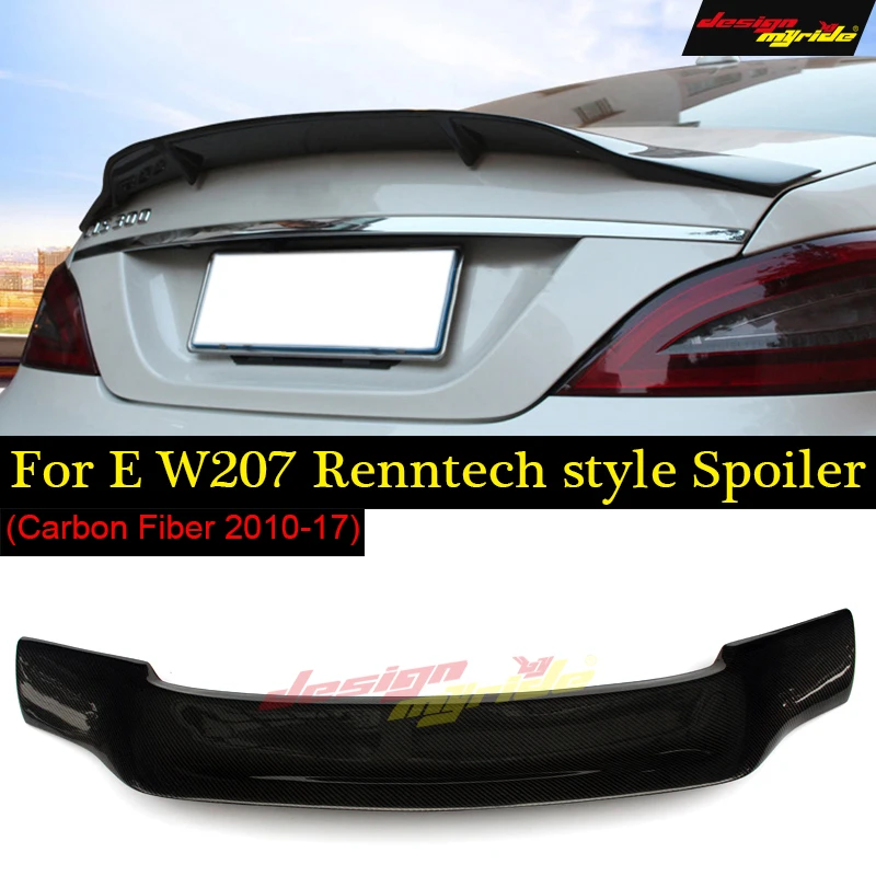 Mercedes E class w207 c207 2-door coupe Renntech style cf carbon fiber rear trunk wings spoiler for bnez E200 E250 E300 E350 | Автомобили