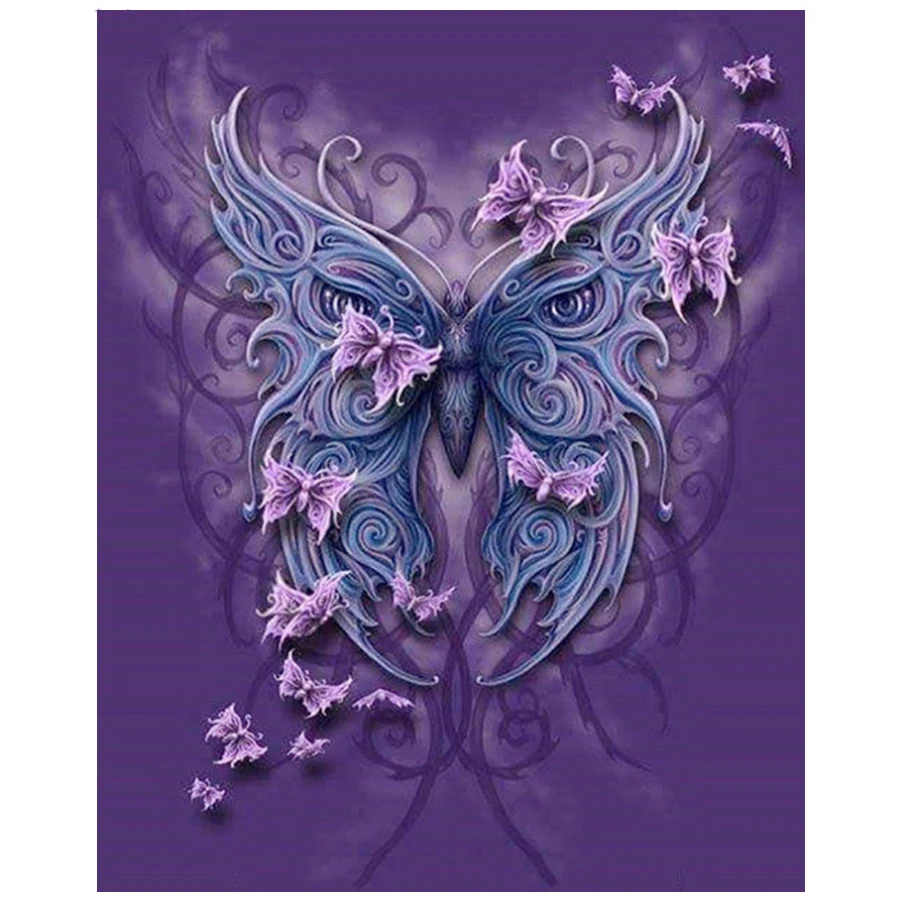 5D DIY Diamond Painting Butterfly mask 3D Cross Stitch Full drill square round Diamond Embroidery mosaic painting Home Decor