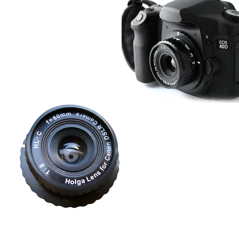 Holga HL-C 60 мм f/8,0 объектив для Canon DSLR SLR камеры черный части камеры s аксессуар