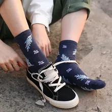 Jeseca/Новые осенние женские Мягкие хлопковые носки Harajuku в винтажном стиле, уличная одежда, носки с круглым вырезом, японские милые носки для девочек с героями мультфильмов на Рождество, Sox