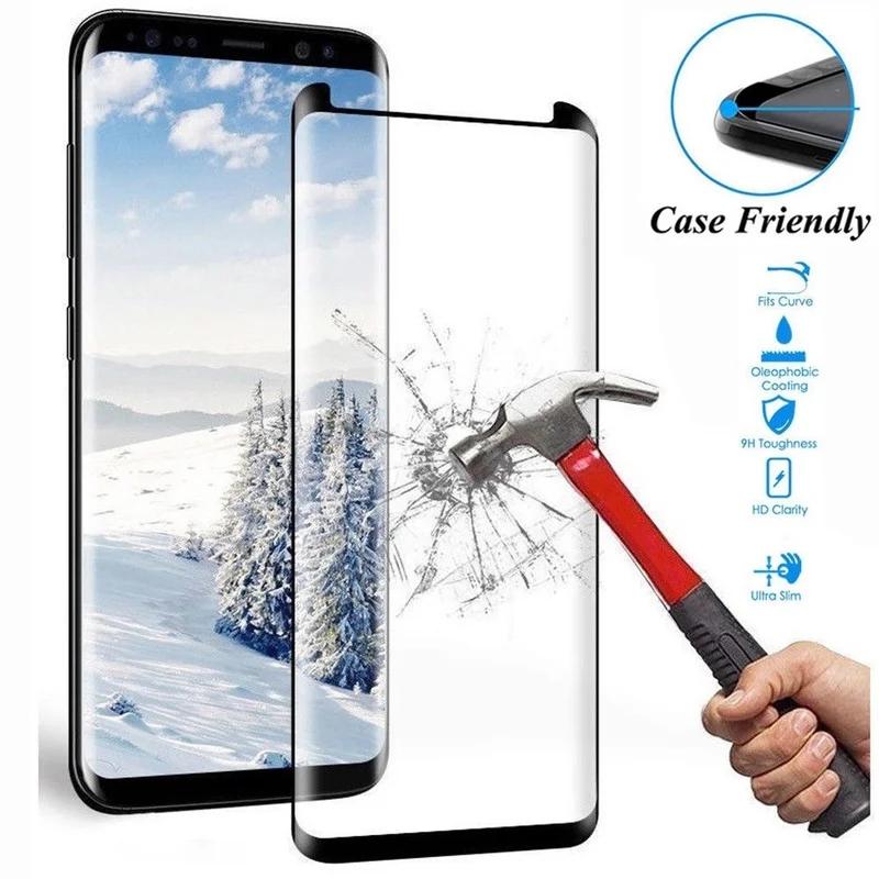 Защитное закаленное стекло 9H для Samsung Galaxy S8 S9 Plus S7 Edge/ Note 8 9 10 | Мобильные телефоны и