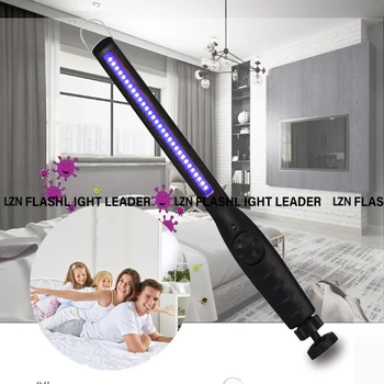 

Portable UV Germicidal Lamp 30LED Ultraviolet Disinfection Lamp for home office UVC lamp Stick Sterilize Kill Mite light