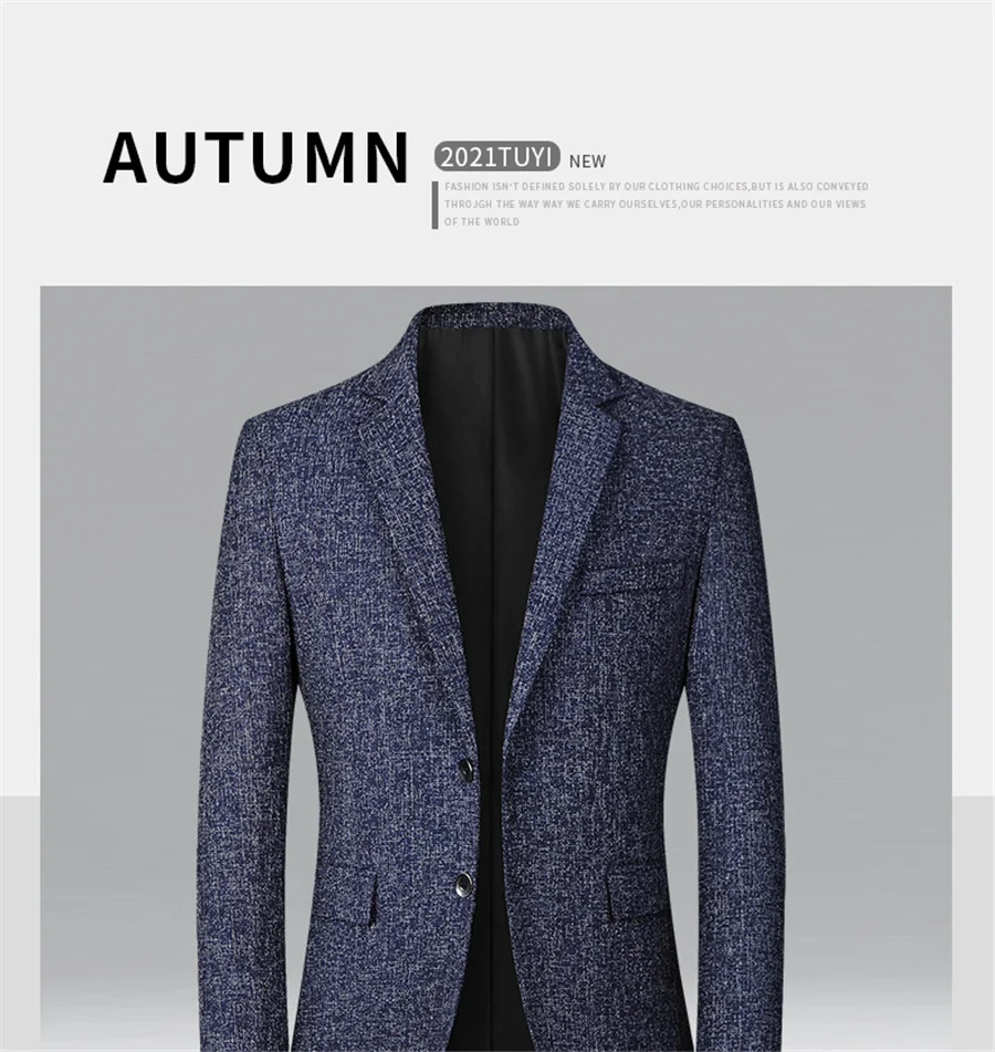 FGKKS 2023 Spring Autumn Blazers Men Fashion Slim Casual Business Handsome Suits Brand Men's Blazers Tops