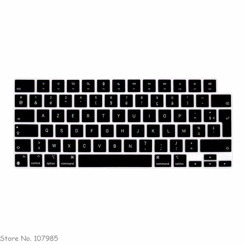 Silicone French Eu Version Franch Azerty Keyboard Cover Skin Protector For New Macbook Pro 14 16