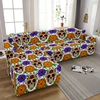 Psychedelic Skull L Shape Stretch Sofa Cover 1/2/3/4 seat Non-slip Combination Couch Covers Elastic Slipcover For Living Room 1