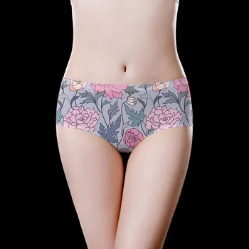 

Purple Pink Peony Printed New Girl's Viscose Briefs