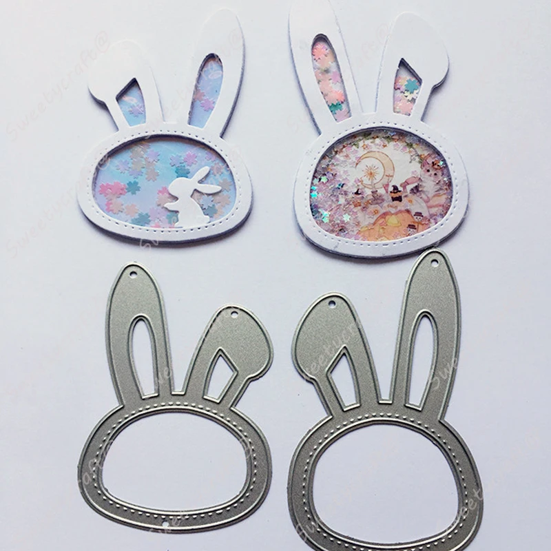 Rabbit Bunny Stich Frame Shake Cutting Dies